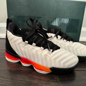 Nike Lebron XVI White / Laser Orange (Size 13c)